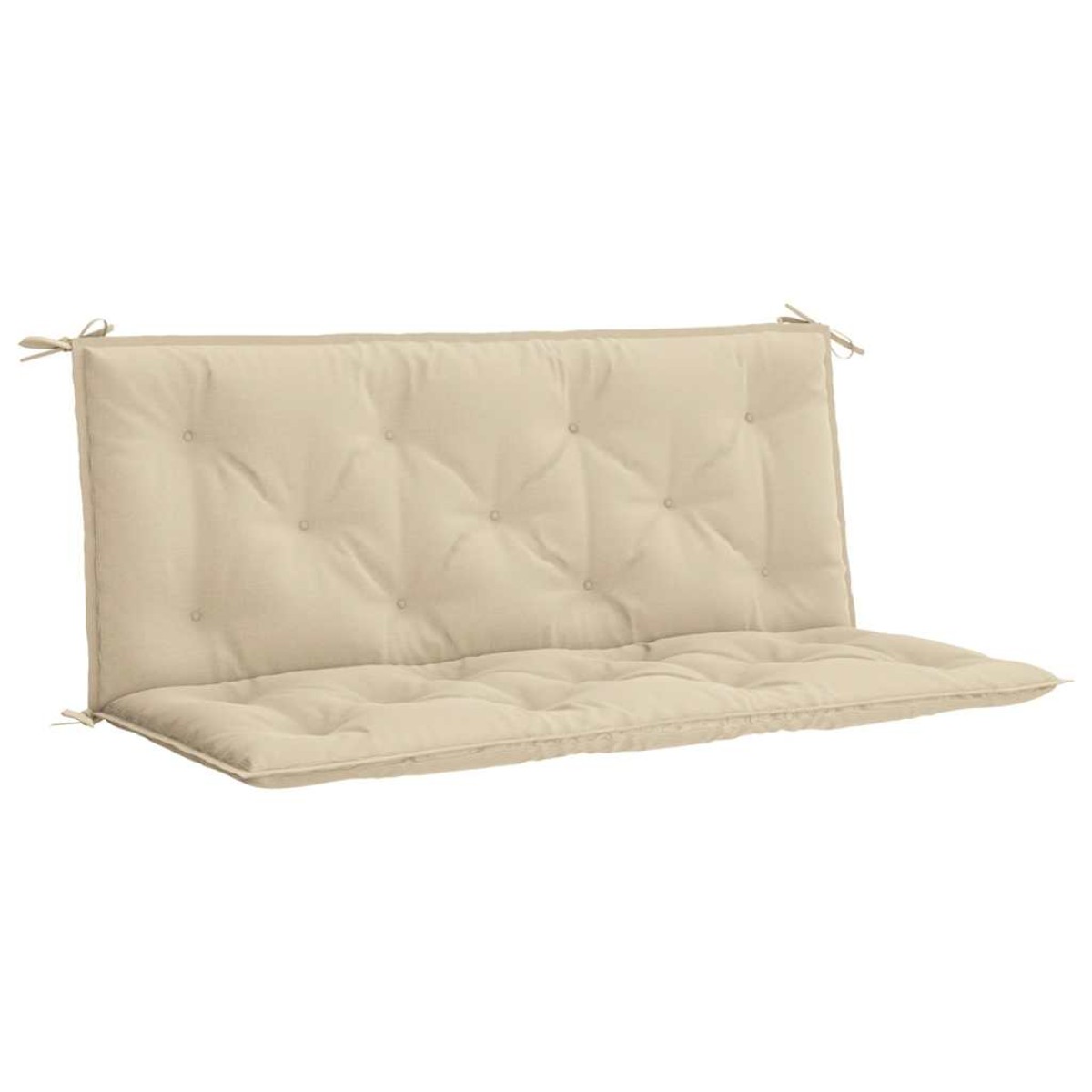 vidaXL Μαξιλάρια Πάγκου Κήπου 2 τεμ. Μπεζ 120x50x7cm Ύφασμα Oxford