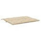 vidaXL Μαξιλάρια Πάγκου Κήπου 2 τεμ. Μπεζ 120x50x7cm Ύφασμα Oxford
