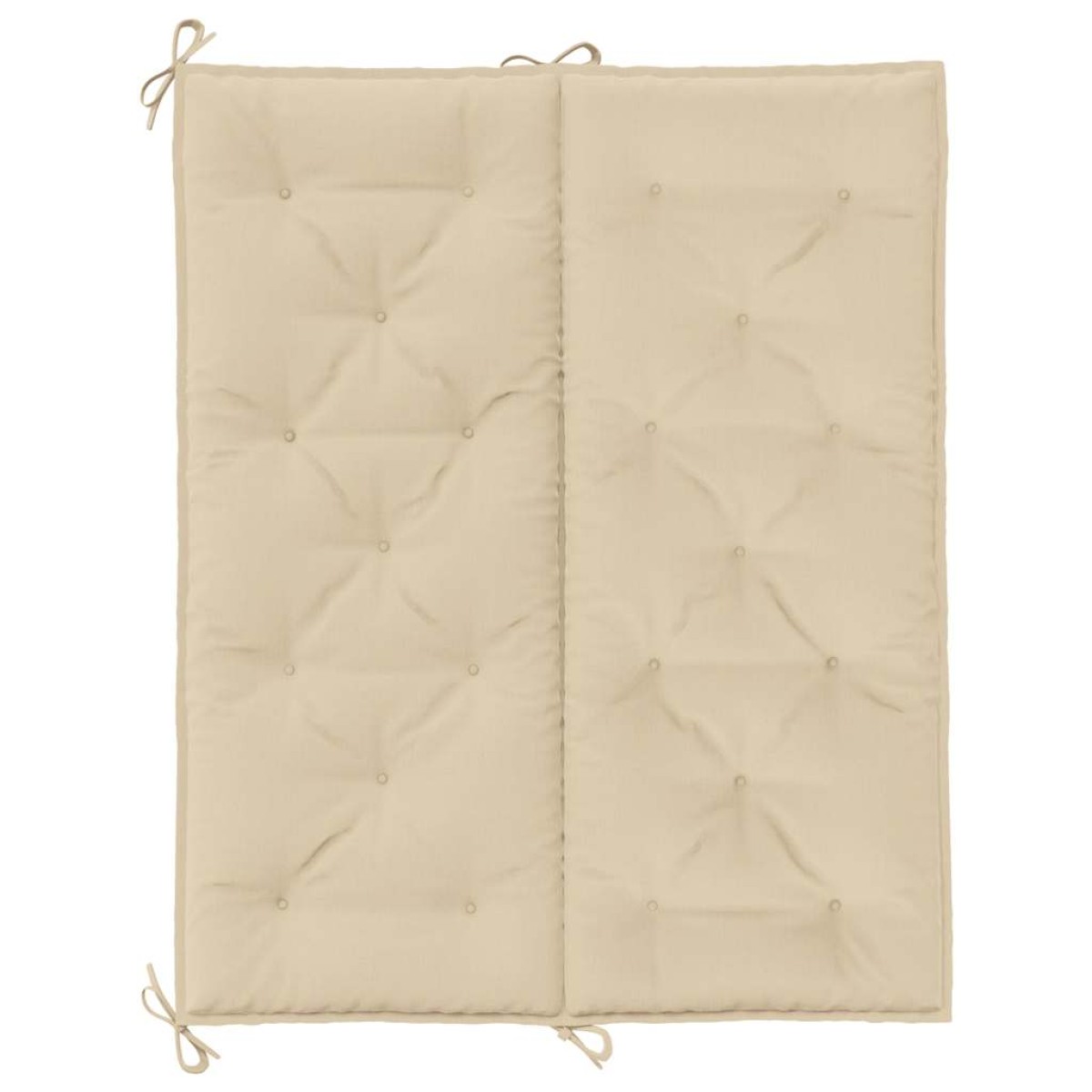 vidaXL Μαξιλάρια Πάγκου Κήπου 2 τεμ. Μπεζ 120x50x7cm Ύφασμα Oxford