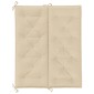 vidaXL Μαξιλάρια Πάγκου Κήπου 2 τεμ. Μπεζ 120x50x7cm Ύφασμα Oxford