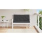 vidaXL Μαξιλάρια Πάγκου Κήπου 2 τεμ. Μαύρο 120x50x7cm Ύφασμα Oxford
