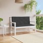 vidaXL Μαξιλάρια Πάγκου Κήπου 2 τεμ. Μαύρο 120x50x7cm Ύφασμα Oxford