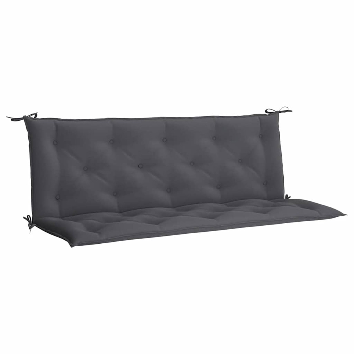 vidaXL Μαξιλάρια Πάγκου Κήπου 2 τεμ. Ανθρακί 150x50x7cm Ύφασμα Oxford