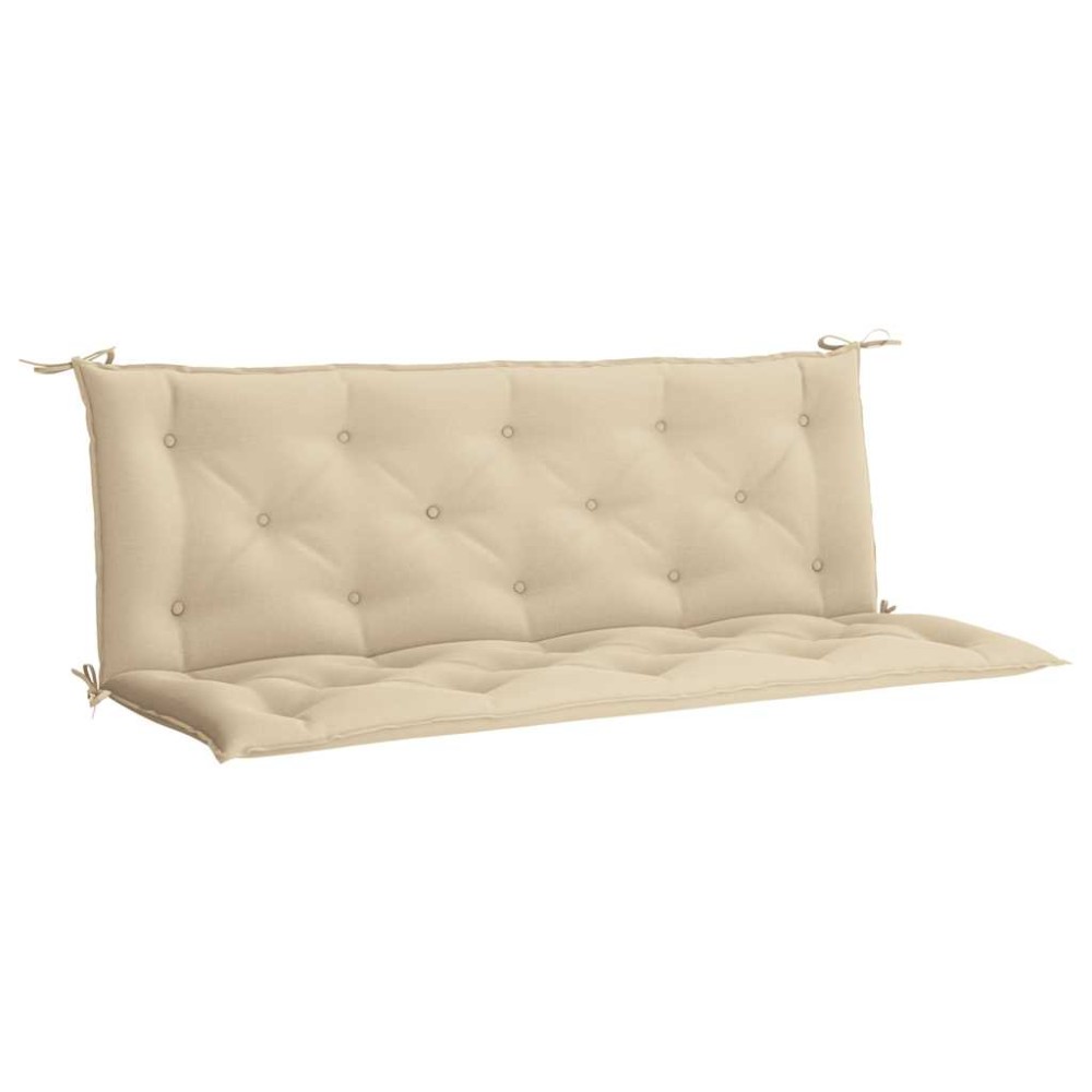 vidaXL Μαξιλάρι Πάγκου Κήπου Μπεζ 150x(50+50)x7 εκ. Ύφασμα Oxford