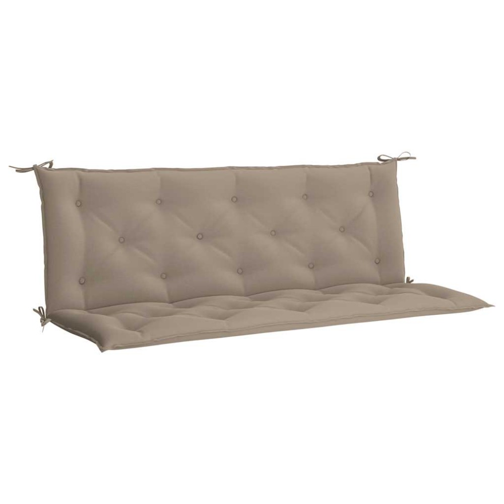 vidaXL Μαξιλάρι Πάγκου Κήπου Taupe 150x(50+50)x7 εκ. Ύφασμα Oxford