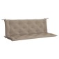 vidaXL Μαξιλάρια Πάγκου Κήπου 2 τεμ. Taupe 150x50x7cm Ύφασμα Oxford