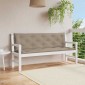 vidaXL Μαξιλάρια Πάγκου Κήπου 2 τεμ. Taupe 150x50x7cm Ύφασμα Oxford
