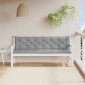 vidaXL Μαξιλάρια Πάγκου Κήπου 2 τεμ. Γκρι 200x50x7cm Ύφασμα Oxford