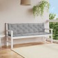 vidaXL Μαξιλάρια Πάγκου Κήπου 2 τεμ. Γκρι 200x50x7cm Ύφασμα Oxford