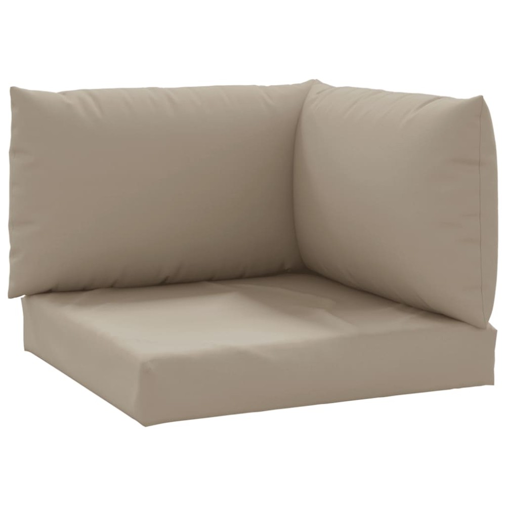 vidaXL Μαξιλάρια παλετών 3 τεμ. Taupe από ύφασμα Oxford