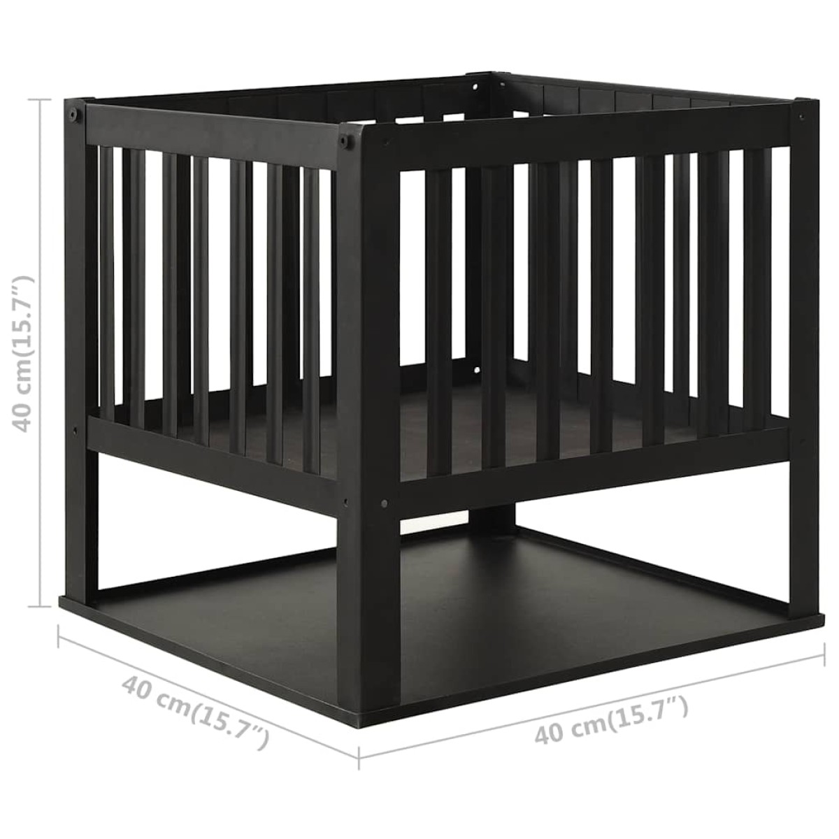 vidaXL Τζάκι Εξωτερικού Χώρου 40 x 40 x 40 εκ. Ατσάλινο