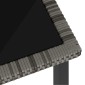 vidaXL Τραπεζαρία Κήπου Γκρι 140 x 70 x 73 εκ. από Συνθετικό Ρατάν