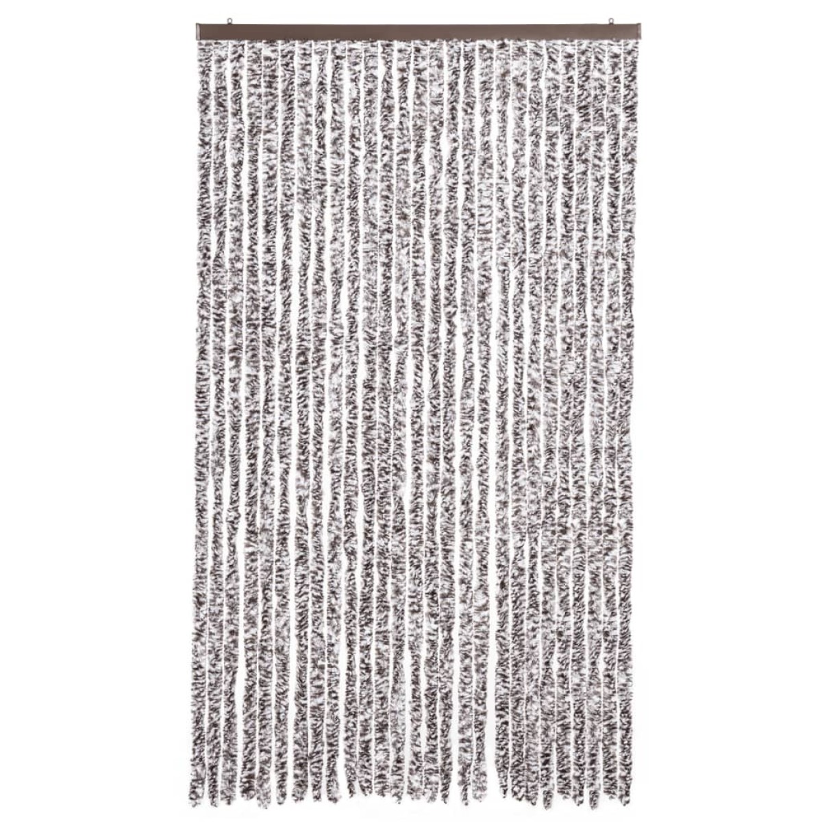 vidaXL Σήτα - Κουρτίνα Πόρτας Καφέ / Μπεζ 120 x 220 εκ. από Σενίλ