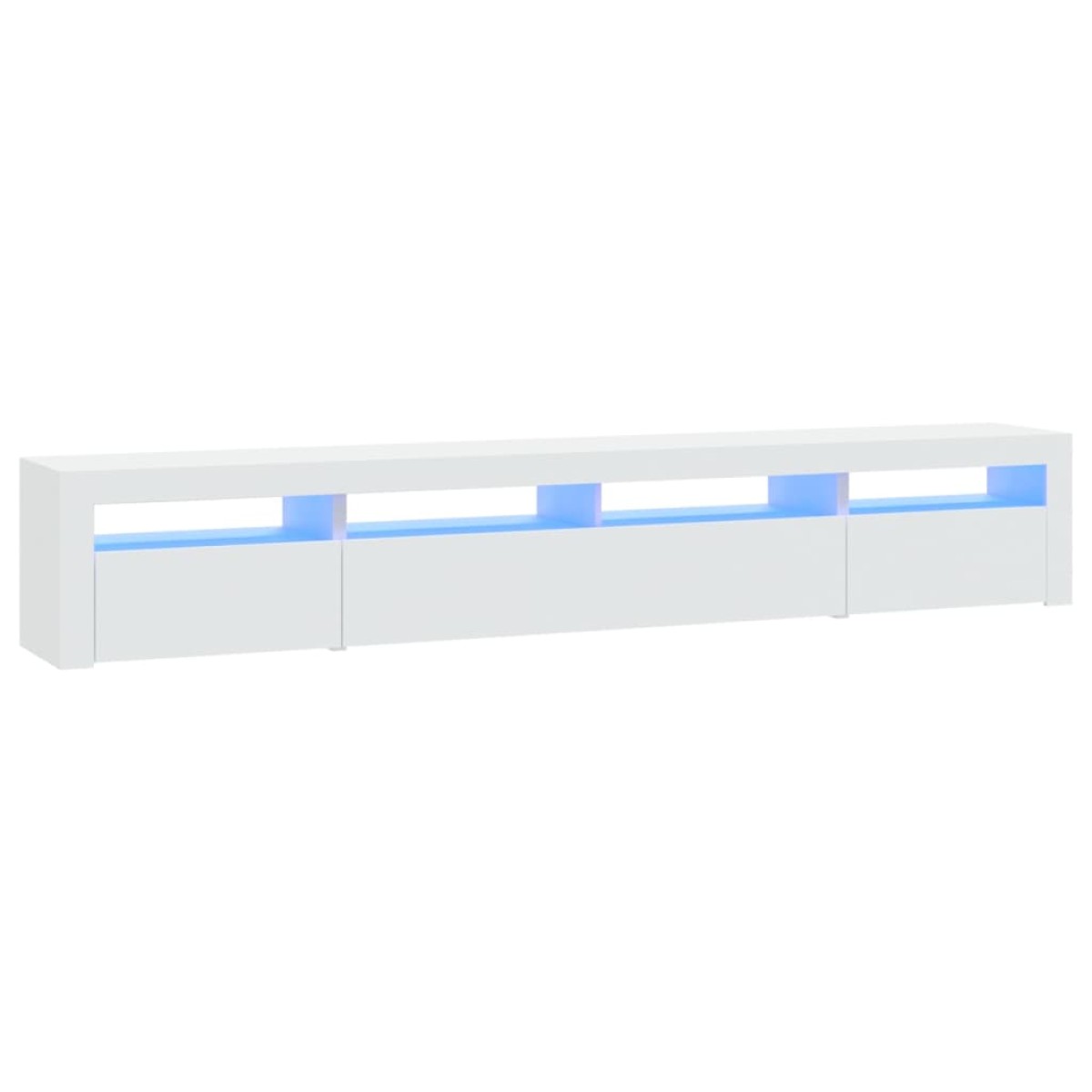 vidaXL Έπιπλο Τηλεόρασης με LED Λευκό 240x35x40 εκ.
