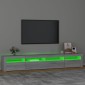 vidaXL Έπιπλο Τηλεόρασης με LED Γκρι Sonoma 240x35x40 εκ.