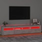 vidaXL Έπιπλο Τηλεόρασης με LED Γκρι Σκυροδέματος 210x35x40 εκ.