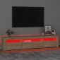 vidaXL Έπιπλο Τηλεόρασης με LED Sonoma Δρυς 195x35x40 εκ.