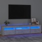 vidaXL Έπιπλο Τηλεόρασης με LED Γκρι Σκυροδέματος 195x35x40 εκ.