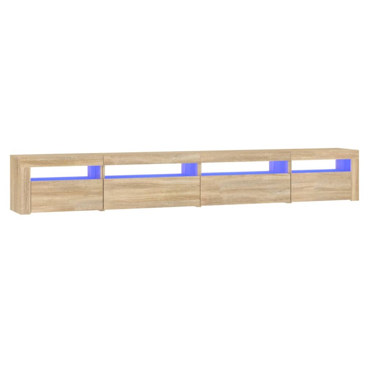 vidaXL Έπιπλο Τηλεόρασης με LED Sonoma Δρυς 270x35x40 εκ.