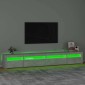 vidaXL Έπιπλο Τηλεόρασης με LED Γκρι Σκυροδέματος 270x35x40 εκ.