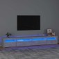 vidaXL Έπιπλο Τηλεόρασης με LED Γκρι Σκυροδέματος 270x35x40 εκ.