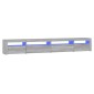 vidaXL Έπιπλο Τηλεόρασης με LED Γκρι Sonoma 270x35x40 εκ.