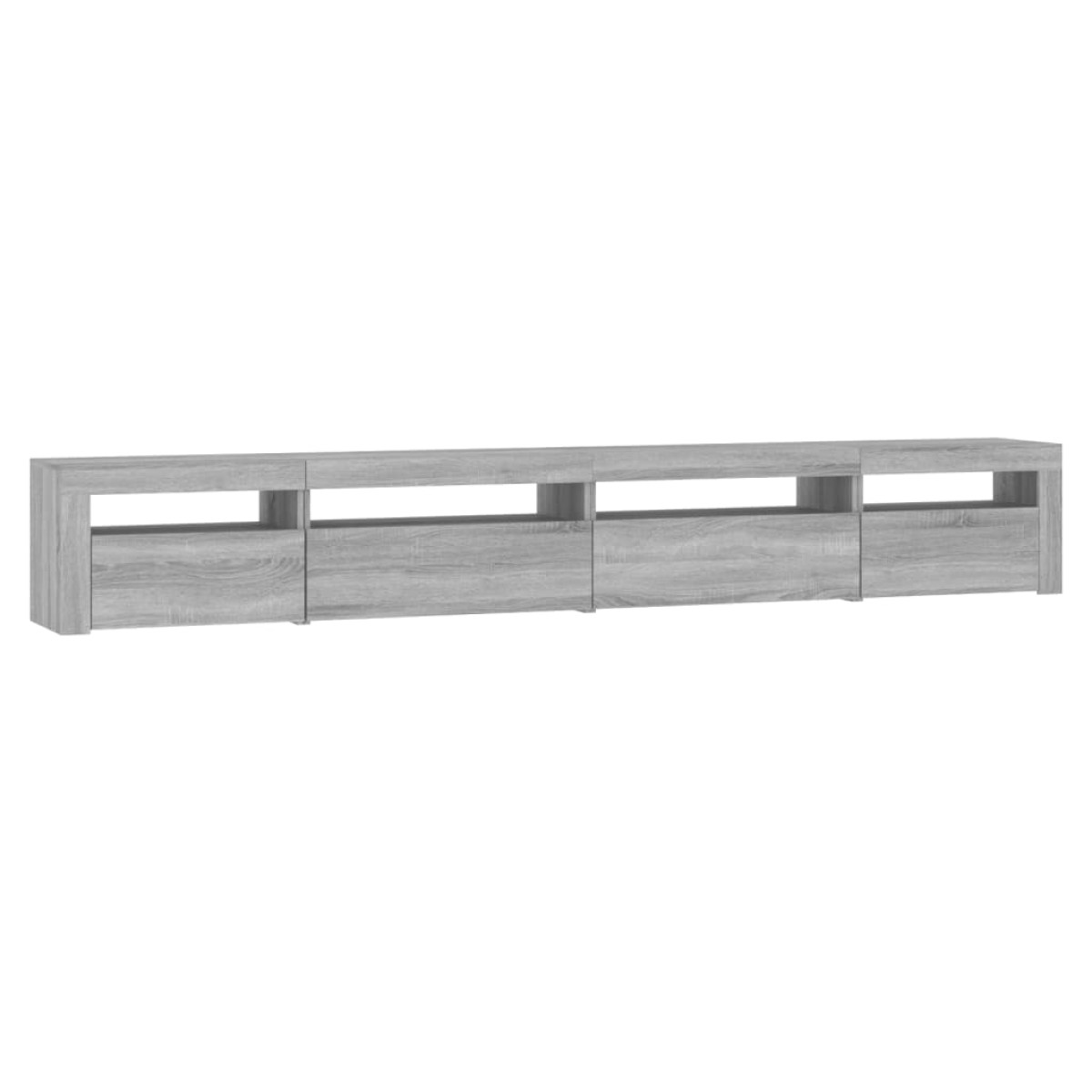 vidaXL Έπιπλο Τηλεόρασης με LED Γκρι Sonoma 270x35x40 εκ.