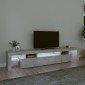 vidaXL Έπιπλο Τηλεόρασης με LED Γκρι Σκυροδέματος 215x36,5x40 εκ.