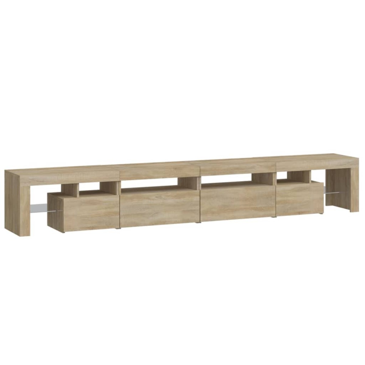 vidaXL Έπιπλο Τηλεόρασης με LED Sonoma Δρυς 260x36,5x40 εκ.