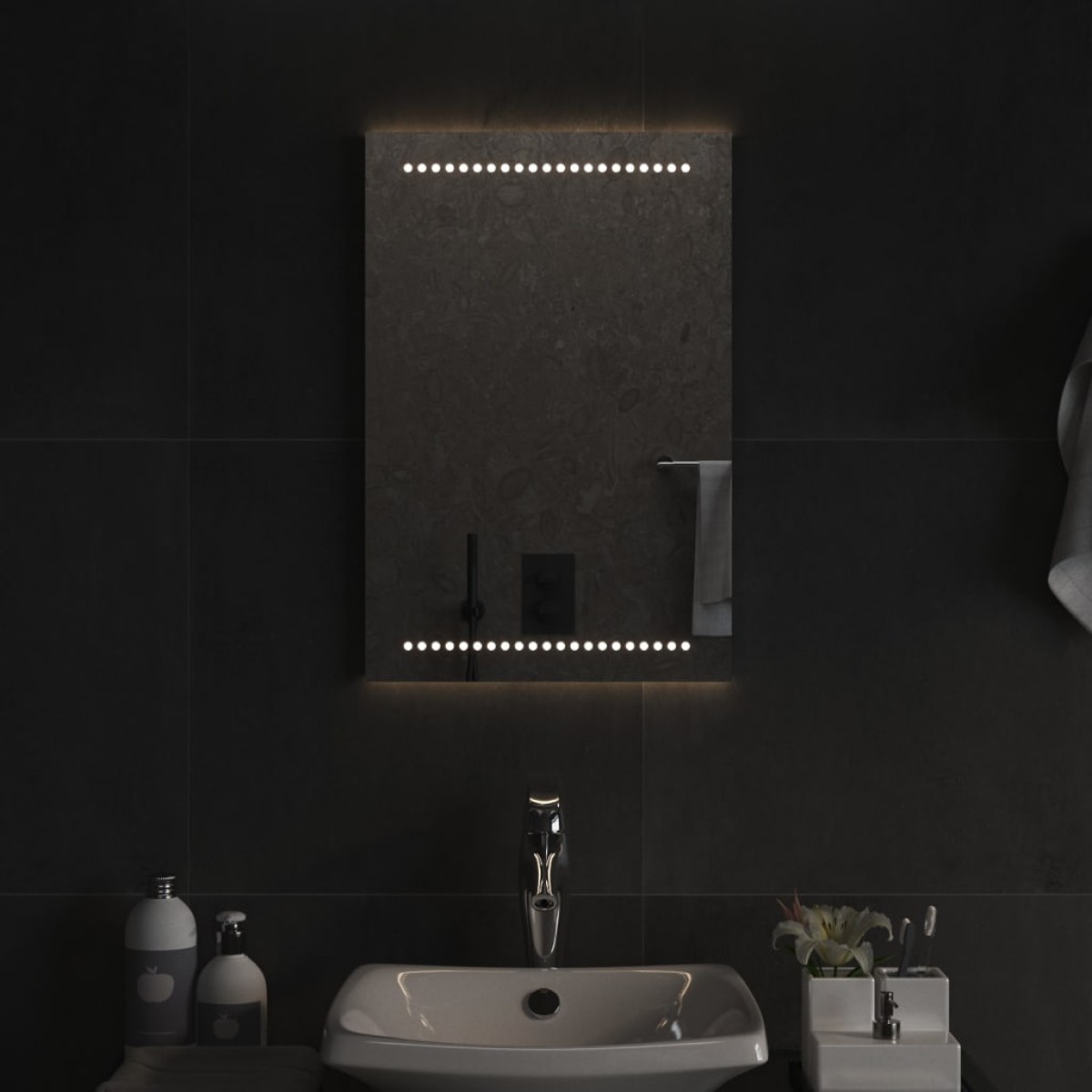 vidaXL Καθρέφτης Μπάνιου με LED 40x60 εκ.