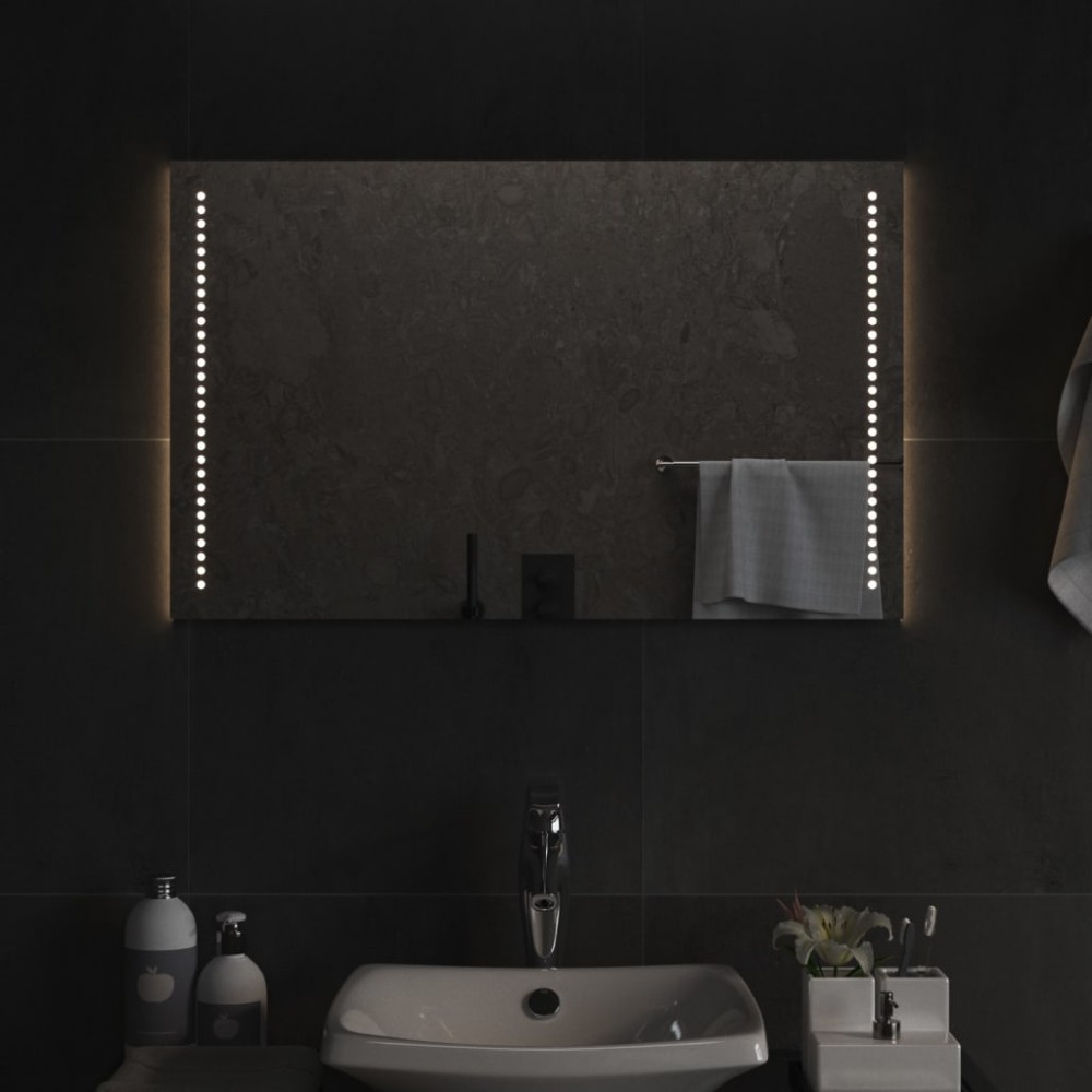 vidaXL Καθρέφτης Μπάνιου με LED 50x80 εκ.