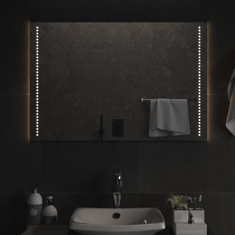 vidaXL Καθρέφτης Μπάνιου με LED 60x90 εκ.
