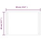 vidaXL Καθρέφτης Μπάνιου με LED 40x60 εκ.
