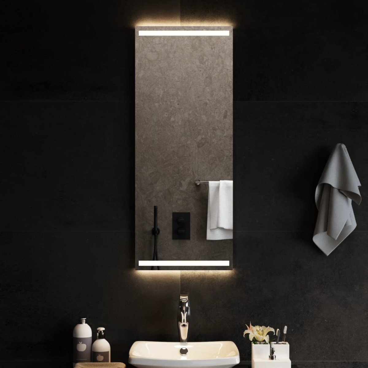 vidaXL Καθρέφτης Μπάνιου με LED 40x100 εκ.