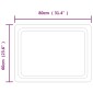 vidaXL Καθρέφτης Μπάνιου με LED 60x80 εκ.