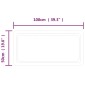 vidaXL Καθρέφτης Μπάνιου με LED 50x100 εκ.
