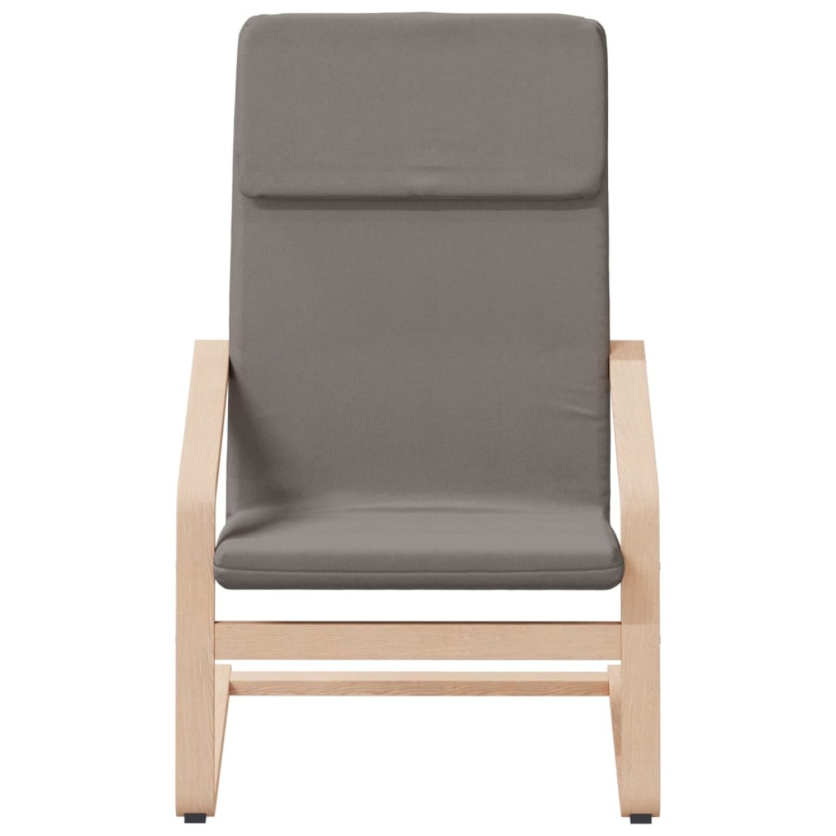 vidaXL Πολυθρόνα Relax Taupe Υφασμάτινη με Υποπόδιο