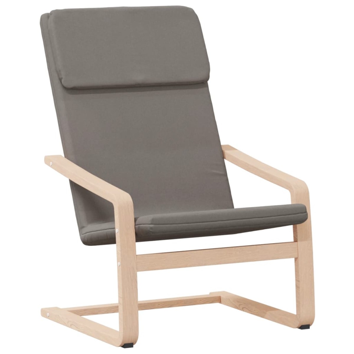 vidaXL Πολυθρόνα Relax Taupe Υφασμάτινη με Υποπόδιο