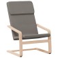 vidaXL Πολυθρόνα Relax Taupe Υφασμάτινη με Υποπόδιο