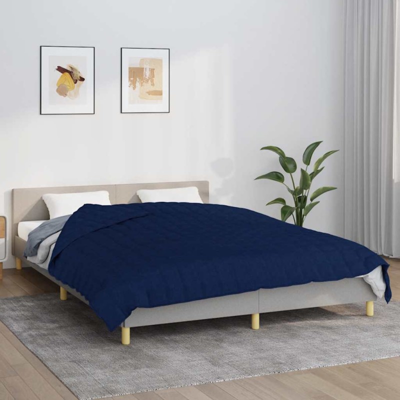 vidaXL Κουβέρτα Βαρύτητας Μπλε 200 x 220 εκ. 9 κ. Υφασμάτινη