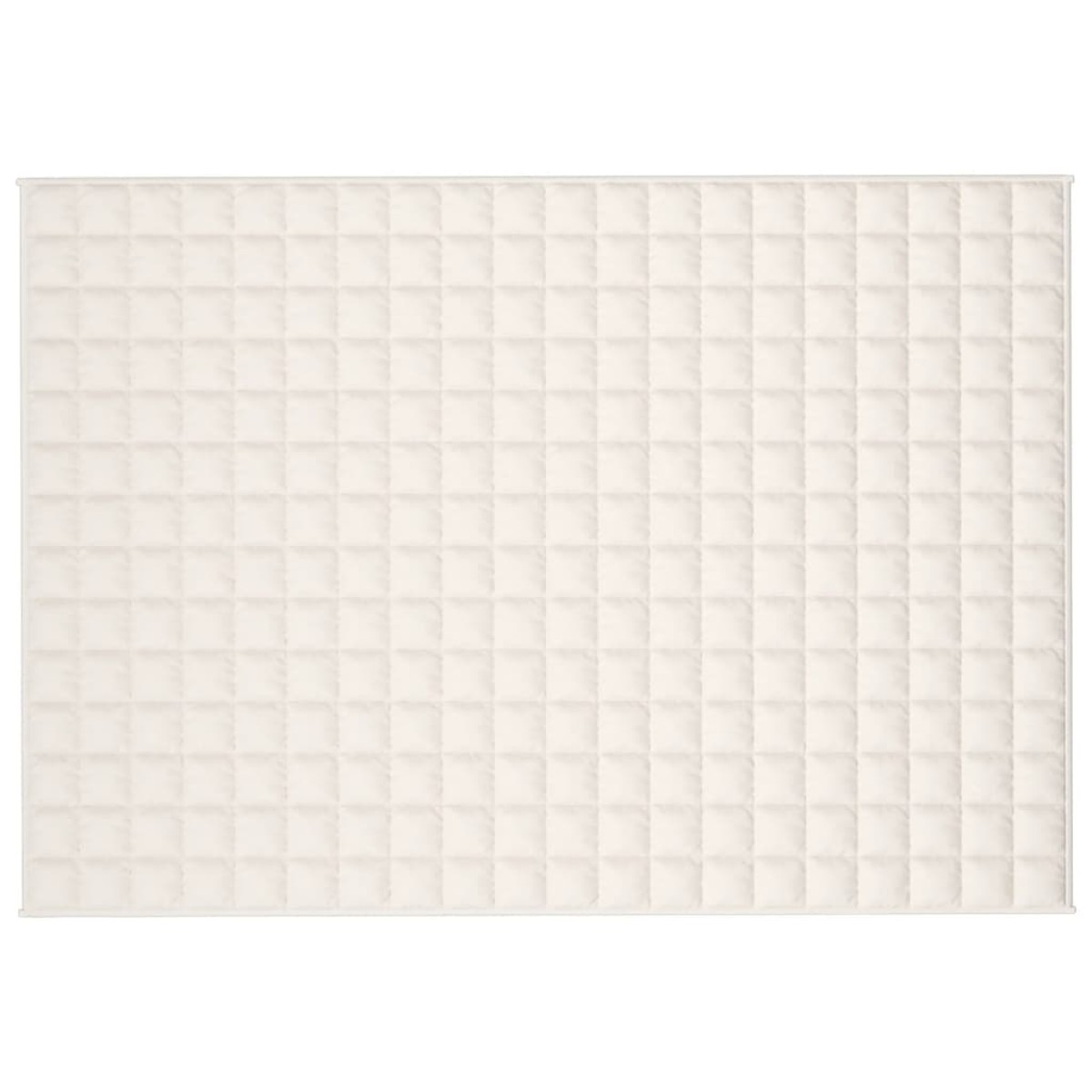 vidaXL Κουβέρτα Βαρύτητας Ανοιχτό Κρεμ 135 x 200 εκ. 6 κ. Υφασμάτινη