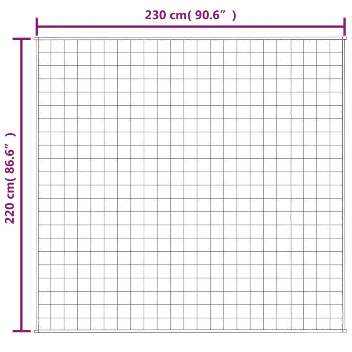 vidaXL Κουβέρτα Βαρύτητας Ανοιχτό Κρεμ 220 x 230 εκ. 11 κ. Υφασμάτινη