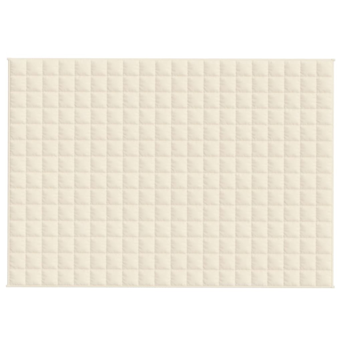 vidaXL Κουβέρτα Βαρύτητας Ανοιχτό Κρεμ 135 x 200 εκ. 6 κ. Υφασμάτινη