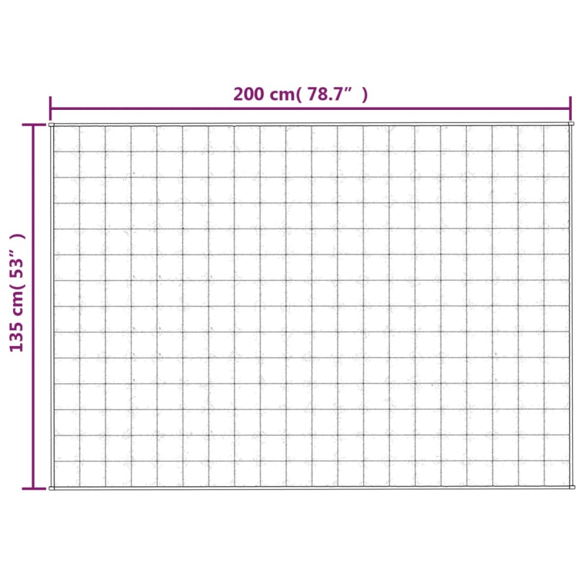 vidaXL Κουβέρτα Βαρύτητας Ανοιχτό Κρεμ 135 x 200 εκ. 6 κ. Υφασμάτινη