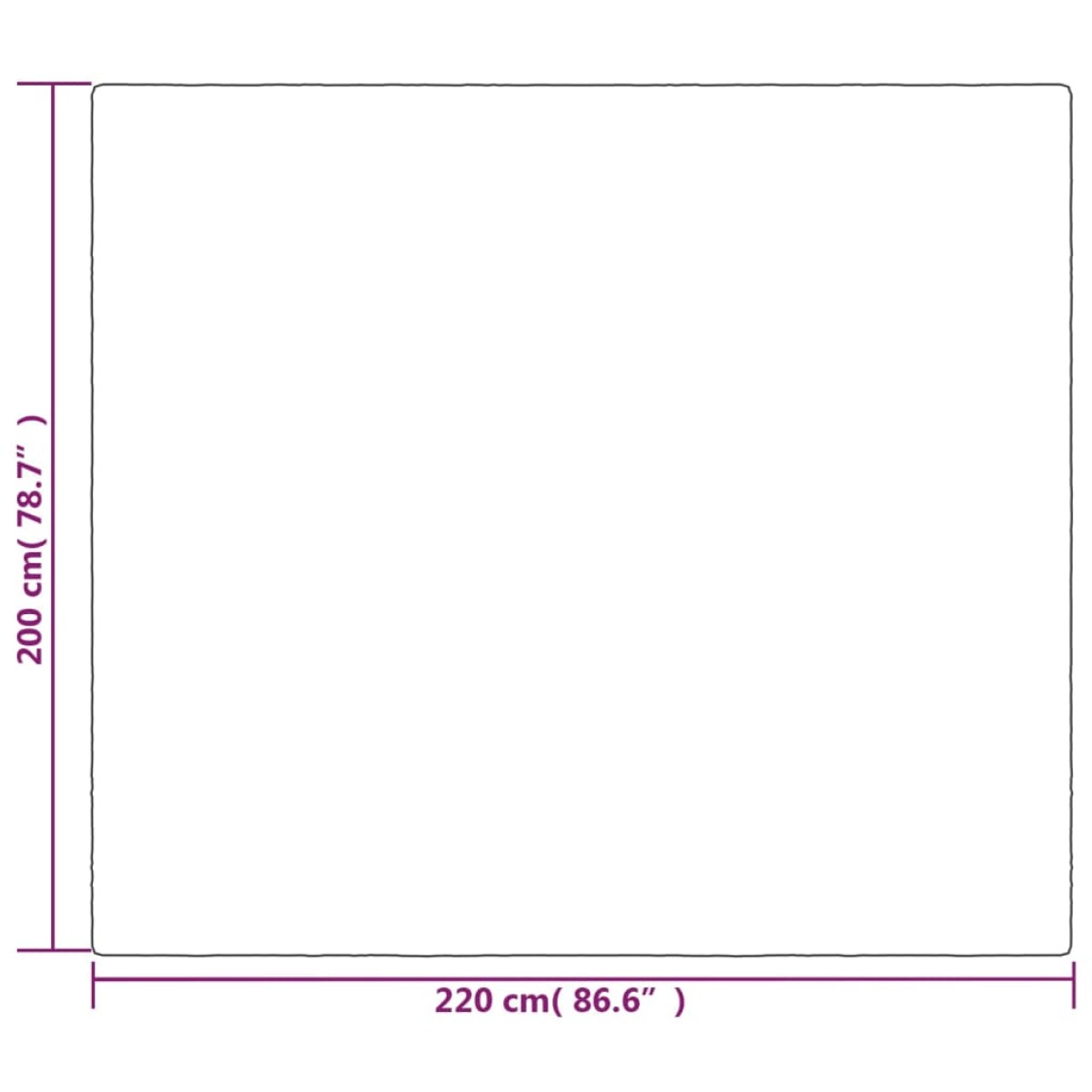 vidaXL Κουβέρτα Βαρύτητας με Κάλυμμα Γκρι 200x220 εκ. 9 κ. Υφασμάτινη