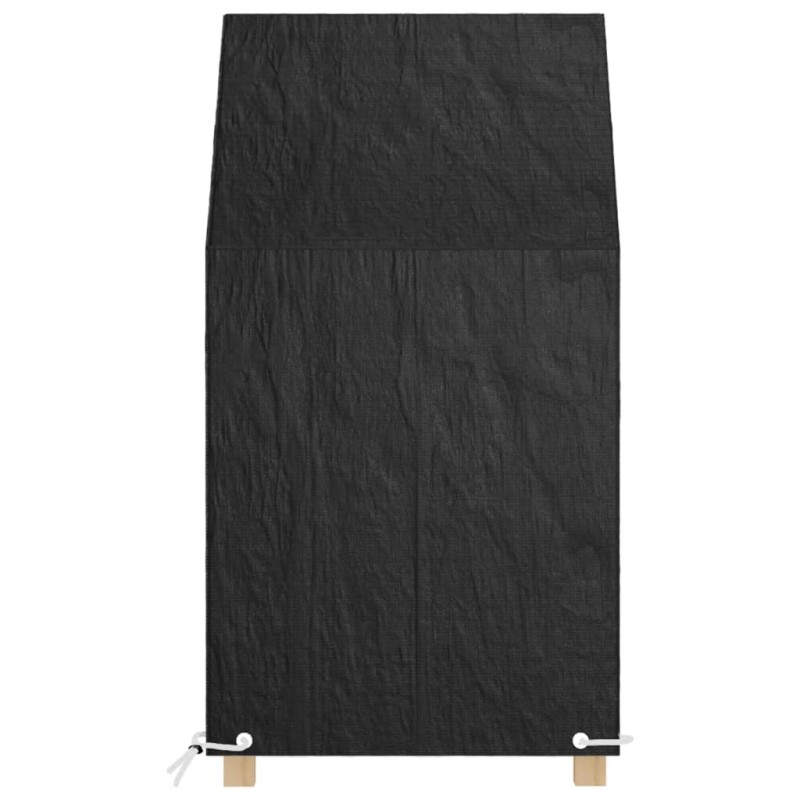 vidaXL Καλύμματα Καρέκλας με 8 Κρίκους 2 τεμ. 65x65x80/120 εκ Πολυαιθ.