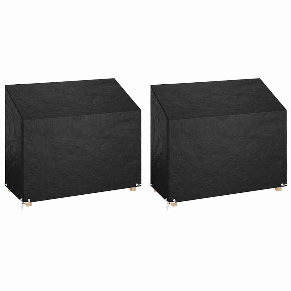 vidaXL Καλύμματα Πάγκου με 8 Κρίκους 2 τεμ. 160x70x70/88 εκ. Πολυαιθ.