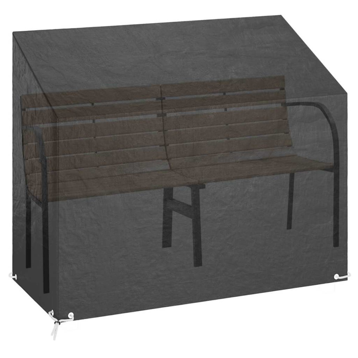vidaXL Καλύμματα Πάγκου με 8 Κρίκους 2 τεμ. 160x70x70/88 εκ. Πολυαιθ.