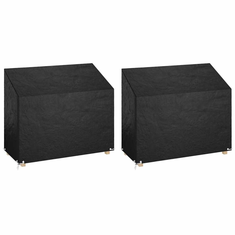 vidaXL Καλύμματα Πάγκου με 8 Κρίκους 2 τεμ. 160x70x70/88 εκ. Πολυαιθ.