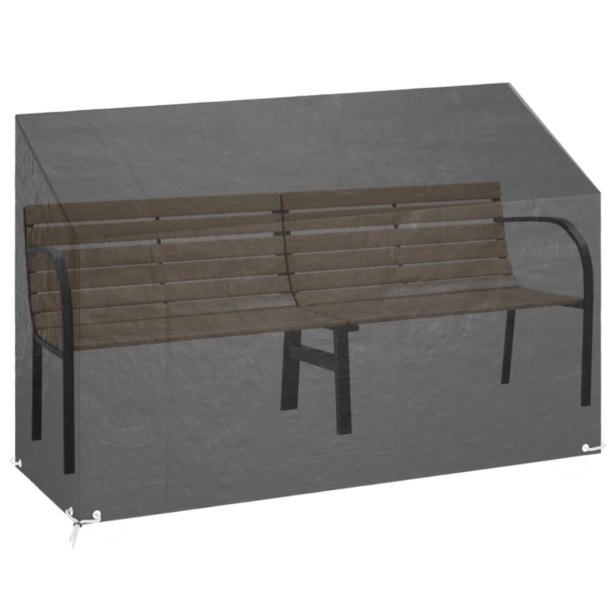 vidaXL Καλύμματα Πάγκου με 8 Κρίκους 2 τεμ. 190x70x70/88 εκ. Πολυαιθ.